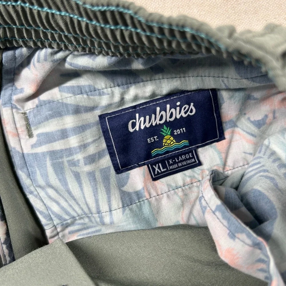 Chubbies Pants Mens XL 34x30 Everywear Performance Chino Golf Sage Green Elastic